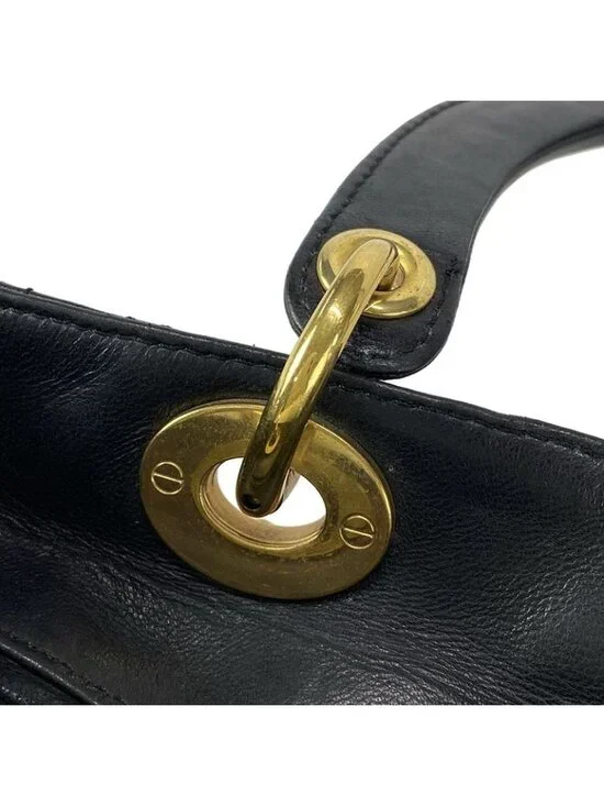 ★SOLD★ Dior Handbag Lady Bag Black Leather - Picture 15 of 16